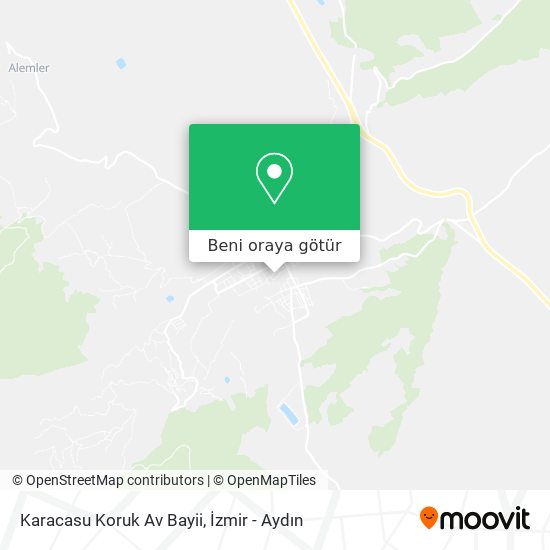 Karacasu Koruk Av Bayii harita