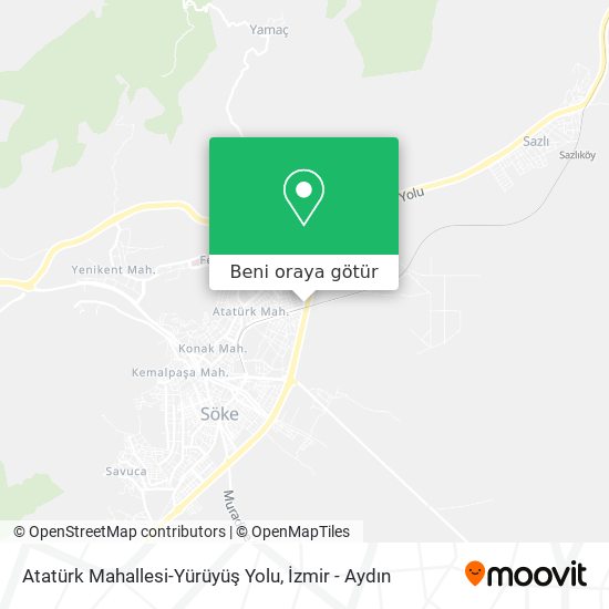 Atatürk Mahallesi-Yürüyüş Yolu harita