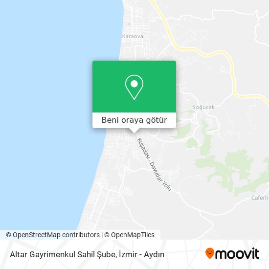 Altar Gayrimenkul Sahil Şube harita