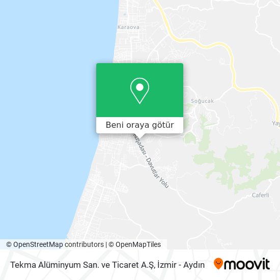 Tekma Alüminyum San. ve Ticaret A.Ş harita
