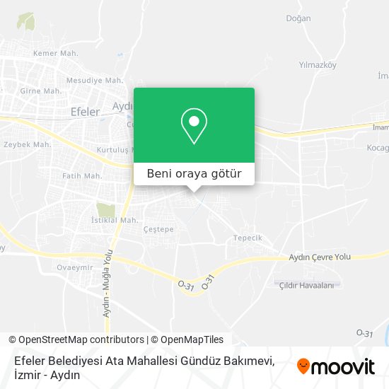 Efeler Belediyesi Ata Mahallesi Gündüz Bakımevi harita