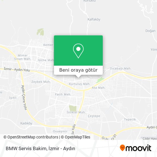 BMW Servis Bakim harita