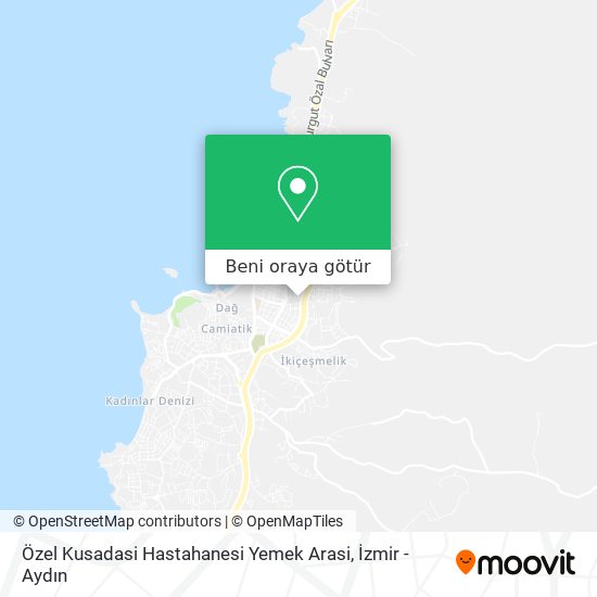 Özel Kusadasi Hastahanesi Yemek Arasi harita