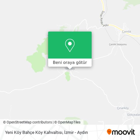 Yeni Köy Bahçe Köy Kahvaltısı harita