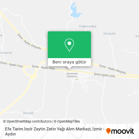 Efe Tarim İncir Zeytin Zetin Yağı Alım Merkezi harita