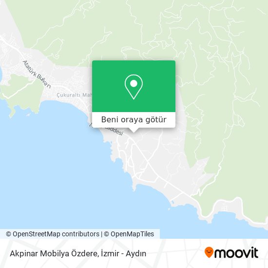 Akpinar Mobilya Özdere harita