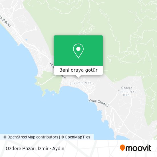 Özdere Pazarı harita