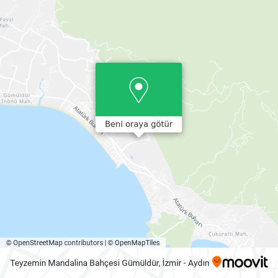 Teyzemin Mandalina Bahçesi Gümüldür harita