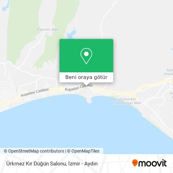 Ürkmez Kır Düğün Salonu harita