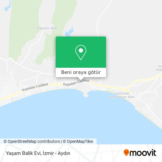 Yaşam Balik Evi harita