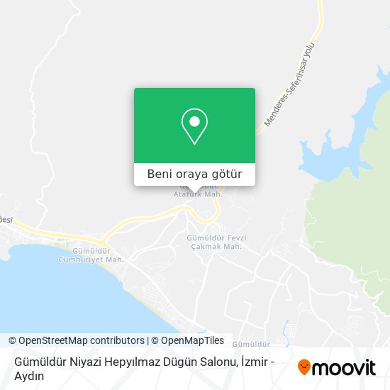 Gümüldür Niyazi Hepyılmaz Dügün Salonu harita