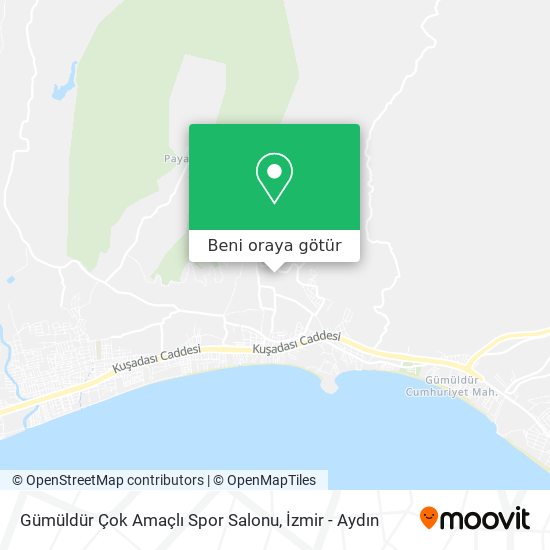 Gümüldür Çok Amaçlı Spor Salonu harita
