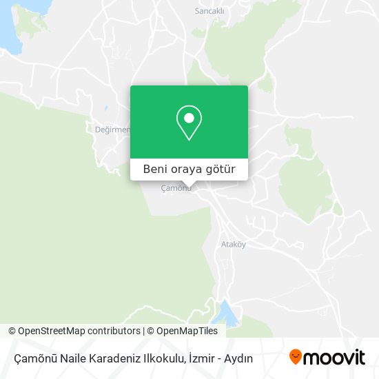 Çamõnū Naile Karadeniz Ilkokulu harita