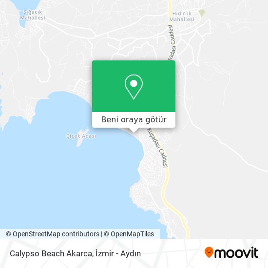 Calypso Beach Akarca harita