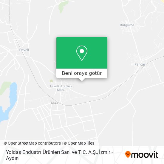 Yoldaş Endüstri̇ Ürünleri̇ San. ve Ti̇C. A.Ş. harita