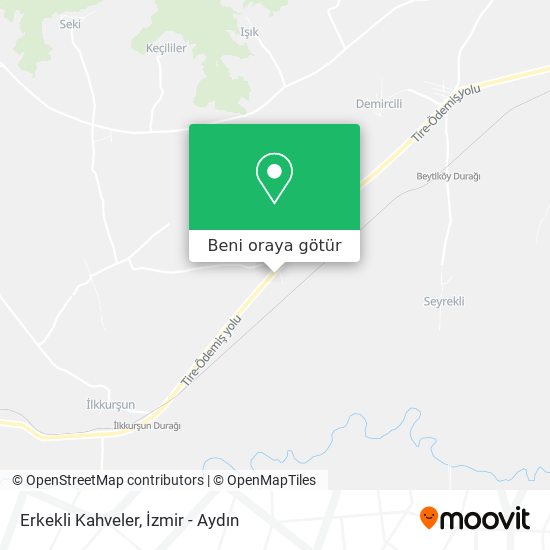 Erkekli Kahveler harita