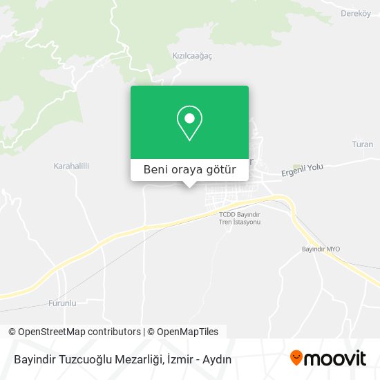 Bayindir Tuzcuoğlu Mezarliği harita