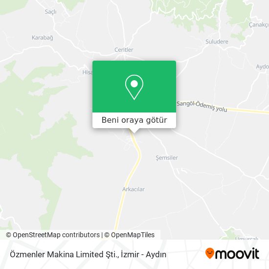 Özmenler Makina Limited Şti. harita
