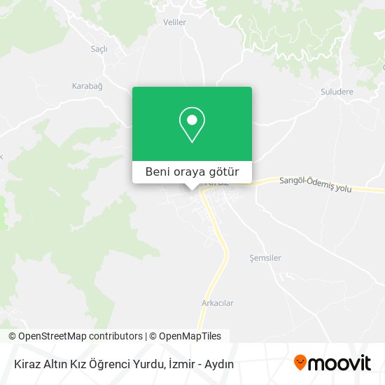 Kiraz Altın Kız Öğrenci Yurdu harita