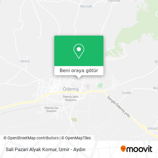 Sali Pazari Alyak Komur harita