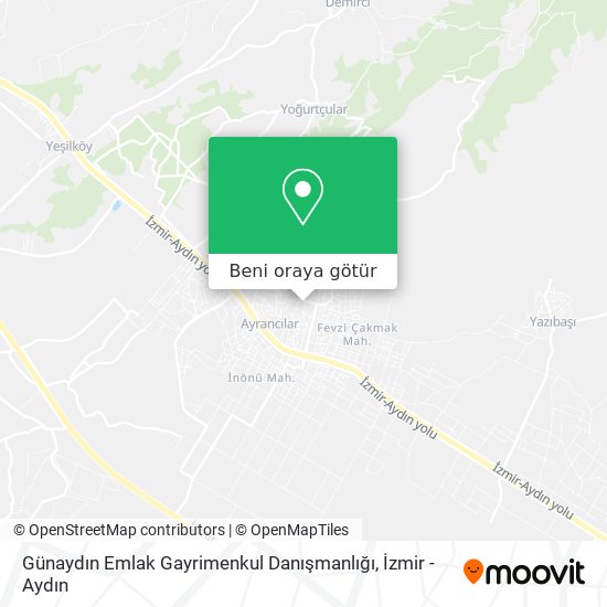 Günaydın Emlak Gayrimenkul Danışmanlığı harita