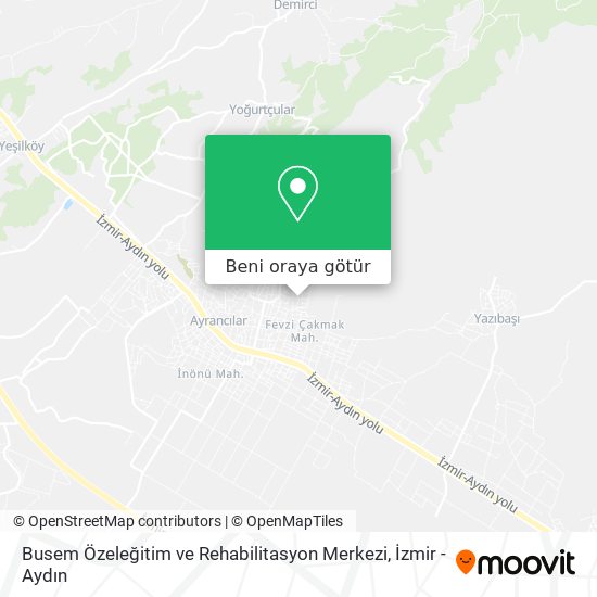 Busem Özeleğitim ve Rehabilitasyon Merkezi harita