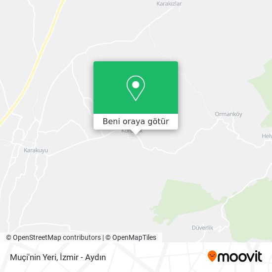 Muçi'nin Yeri harita