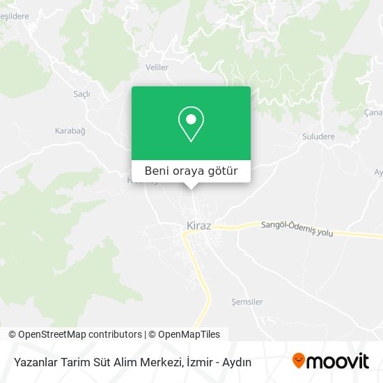 Yazanlar Tarim Süt Alim Merkezi harita