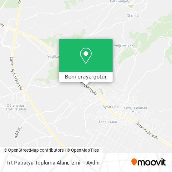 Trt Papatya Toplama Alanı harita