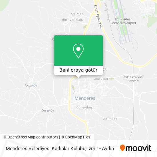 Menderes Belediyesi Kadınlar Kulübü harita