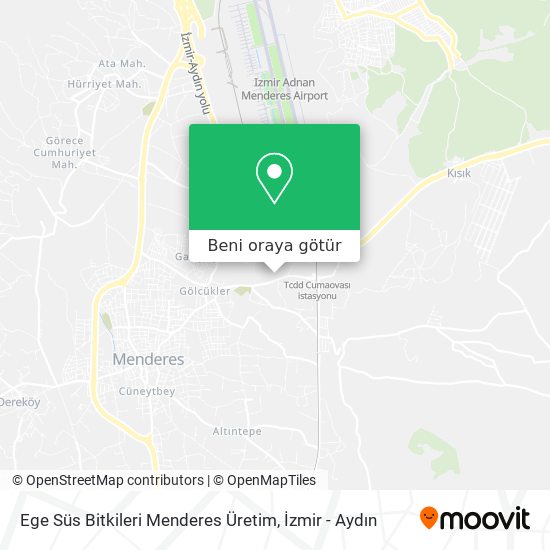 Ege Süs Bitkileri Menderes Üretim harita
