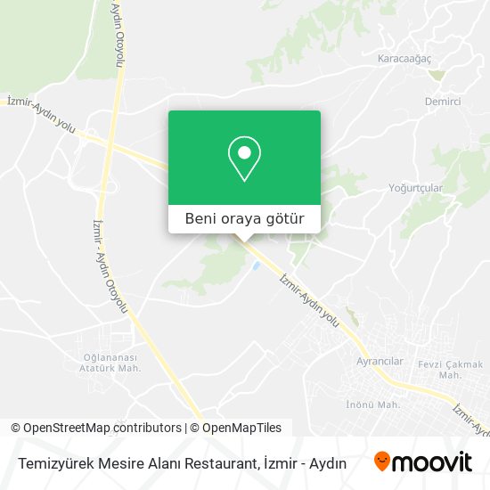 Temizyürek Mesire Alanı Restaurant harita