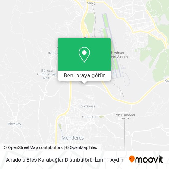 Anadolu Efes Karabağlar Distribütörü harita