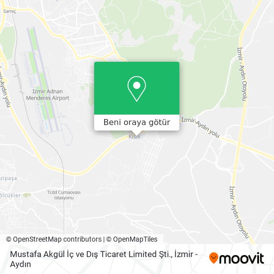 Mustafa Akgül İç ve Dış Ticaret Limited Şti. harita