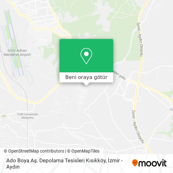 Ado Boya Aş. Depolama Tesisleri Kısıkköy harita