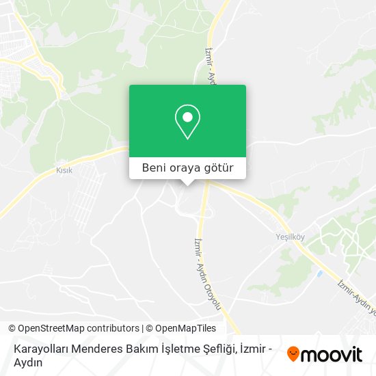 Karayolları Menderes Bakım İşletme Şefliği harita