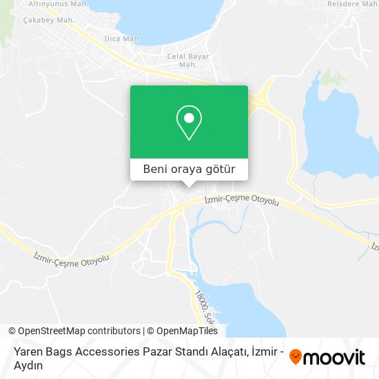 Yaren Bags Accessories Pazar Standı Alaçatı harita