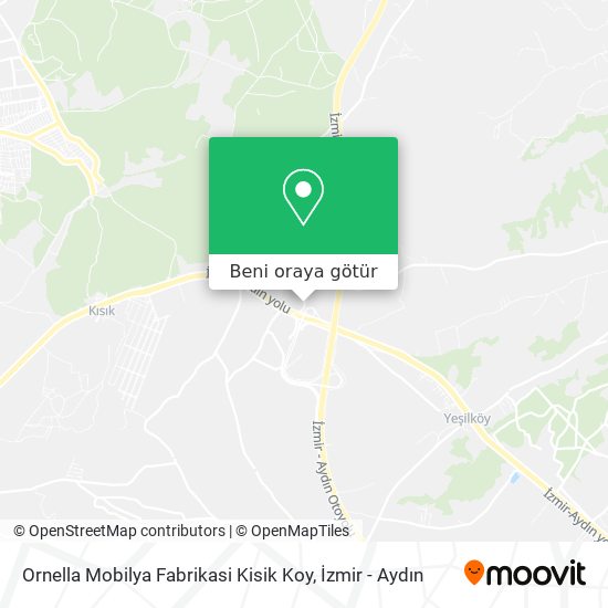 Ornella Mobilya Fabrikasi Kisik Koy harita