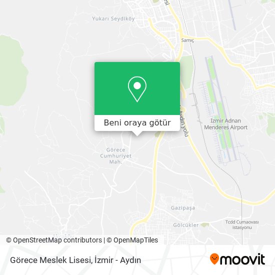 Görece Meslek Lisesi harita