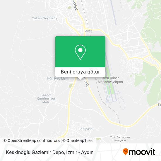 Keskinoglu Gaziemir Depo harita
