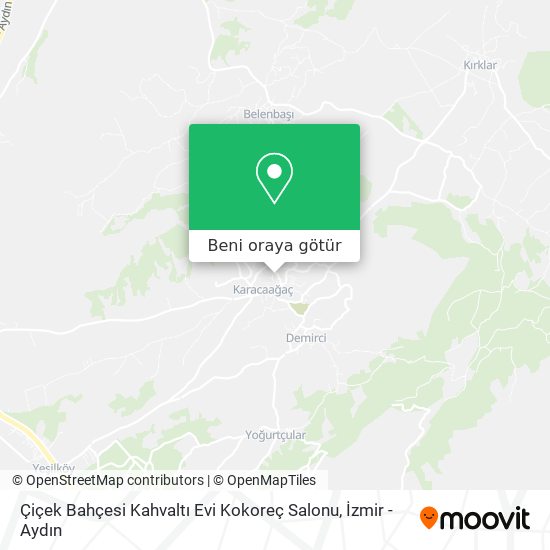 Çiçek Bahçesi Kahvaltı Evi Kokoreç Salonu harita