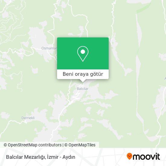 Balcılar Mezarlığı harita