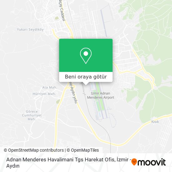 Adnan Menderes Havalimani Tgs Harekat Ofis harita