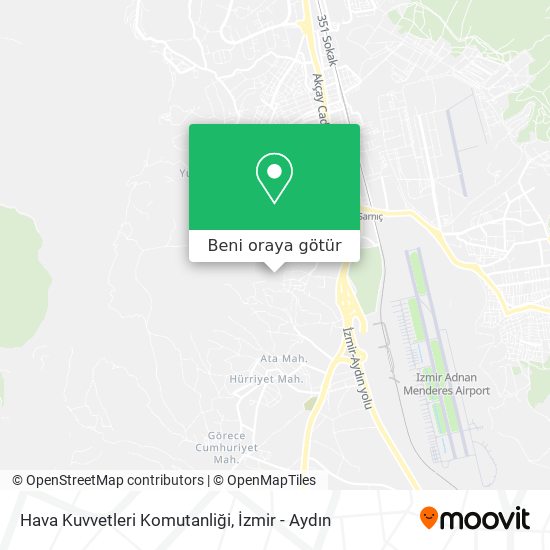 Hava Kuvvetleri Komutanliği harita