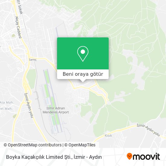 Boyka Kaçakçılık Limited Şti. harita