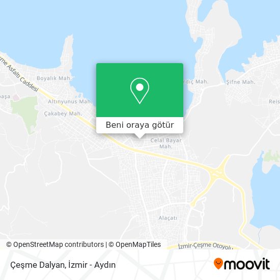 Çeşme Dalyan harita