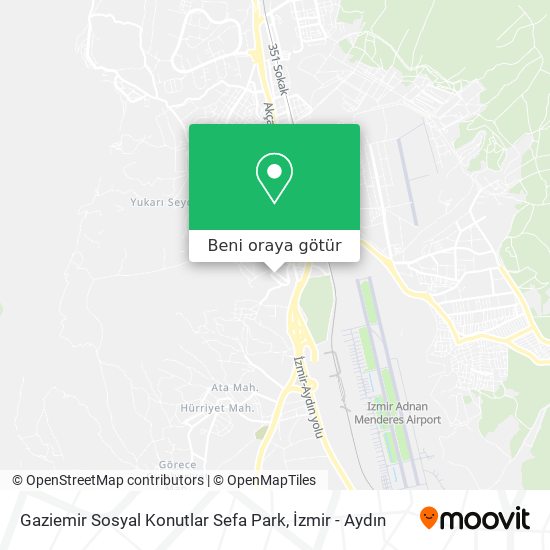 Gaziemir Sosyal Konutlar Sefa Park harita