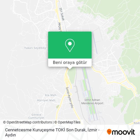 Cennetcesme Kuruçeşme TOKİ Son Durak harita