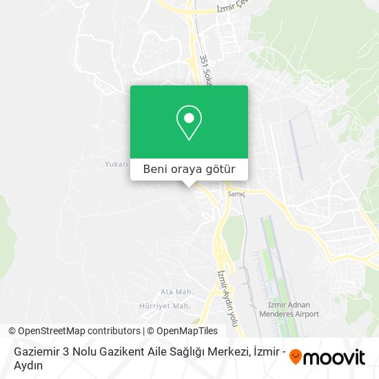 Gaziemir 3 Nolu Gazikent Aile Sağlığı Merkezi harita