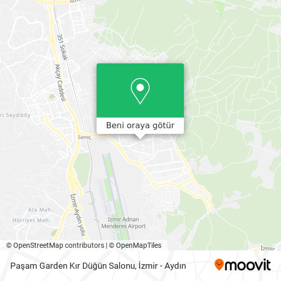 Paşam Garden Kır Düğün Salonu harita